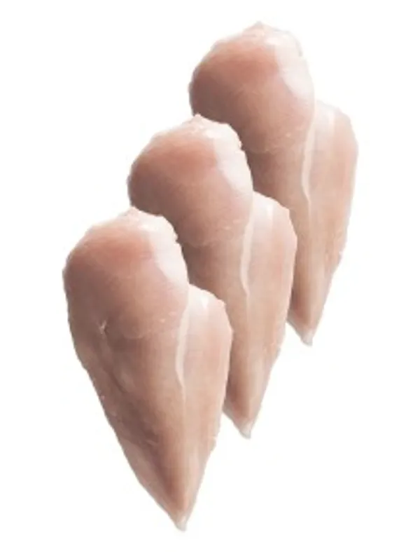 SKINLESS BONELESS FROZEN CHICKEN HALF BREAST WITHOUT INNER FILLET